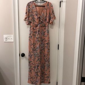 June & Hudson Floral Jumpsuit, Size L